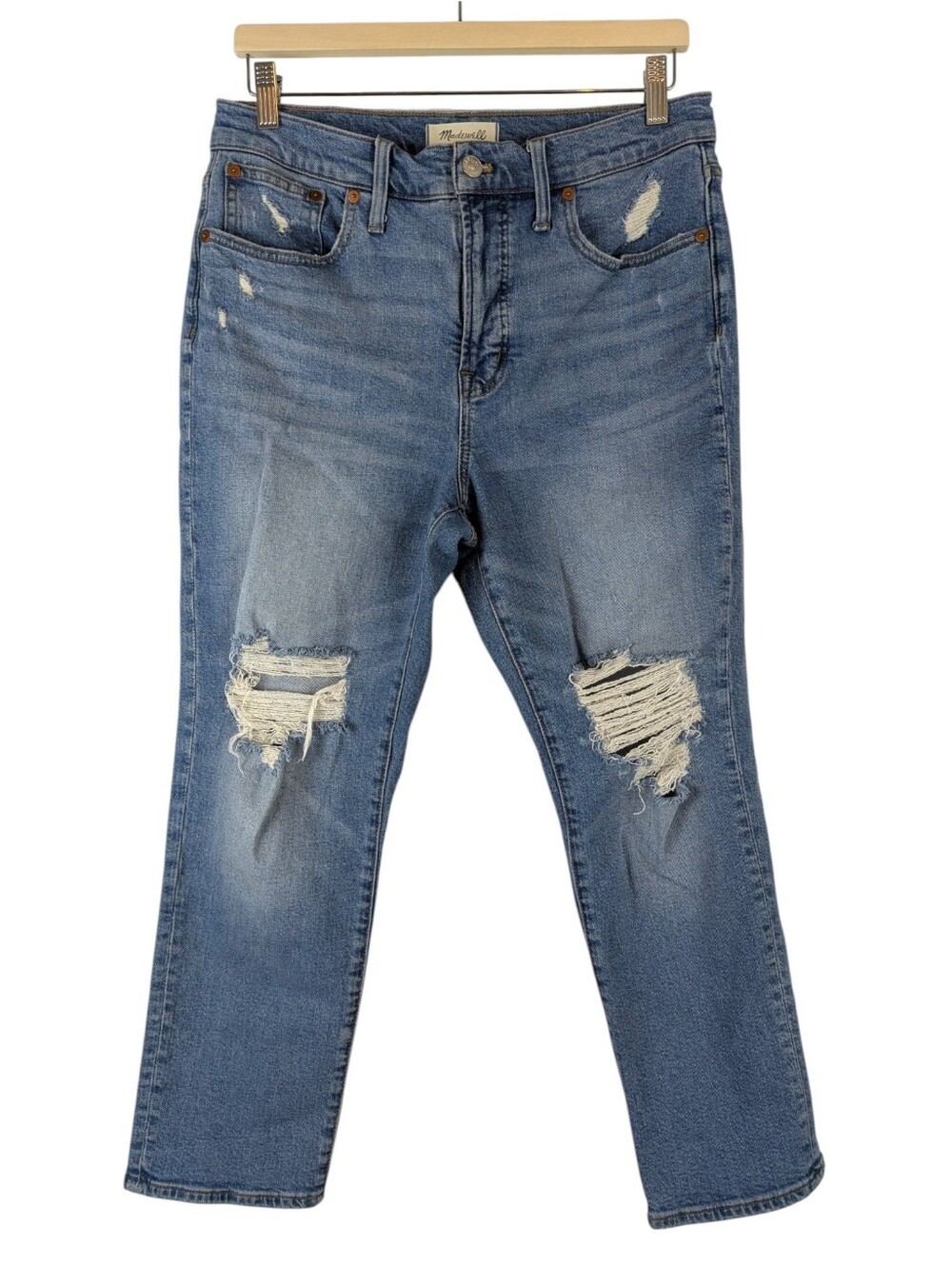 Madewell The Perfect Vintage High Rise Jeans Medium Blue Wash Petite Size 29P